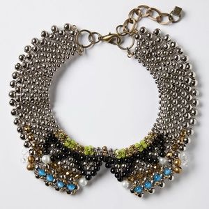 ANTHROPOLOGIE PAM HIRAN SPARKED AGATE COLLAR NECKLACE